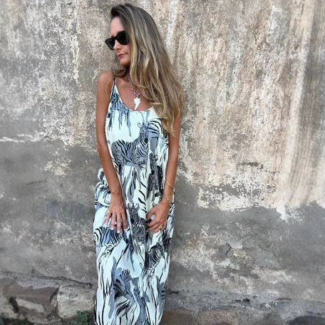 💙Materiška marginta obleka s hrbtom su petnešėlės-LT