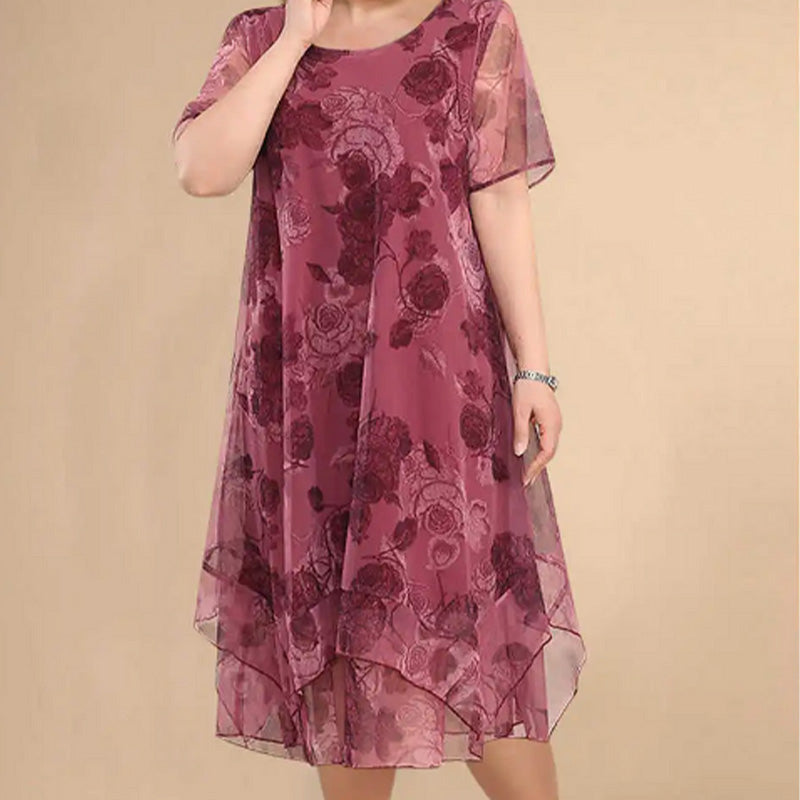 🌺Κομψά, χαλαρά φορέματα από σιφόν σε μεγάλα μεγέθη-GR