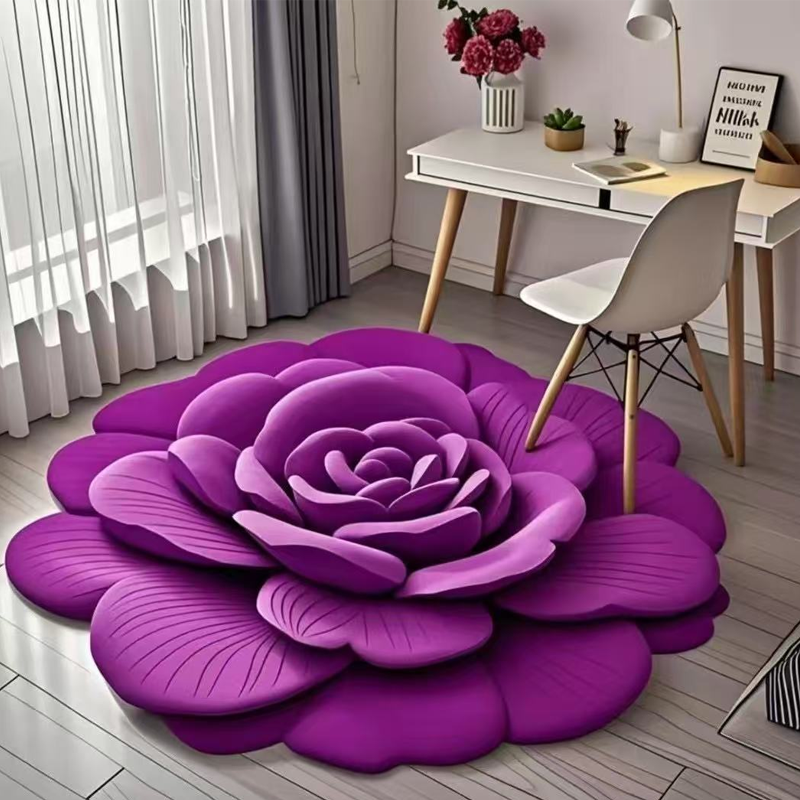 🔥 Hot sale 🌺 Cvjetni plišani podni podni od dijatomejske zemlje-HR
