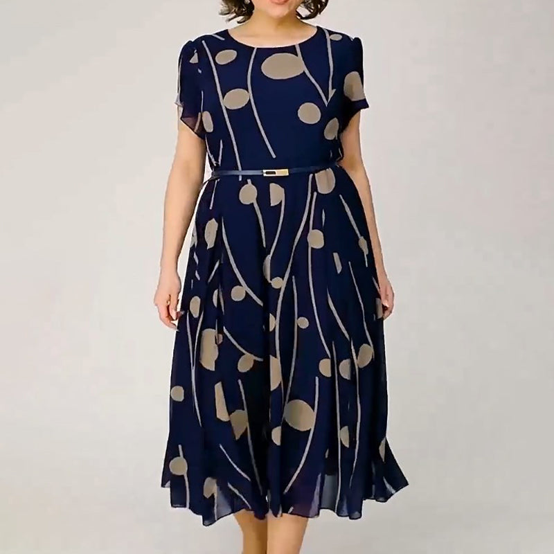 ✨Madinga suknelė su dideliais taškeliais ir dideliais dydžiais-LT