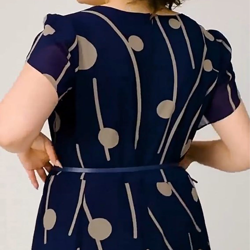 ✨Madinga suknelė su dideliais taškeliais ir dideliais dydžiais-LT