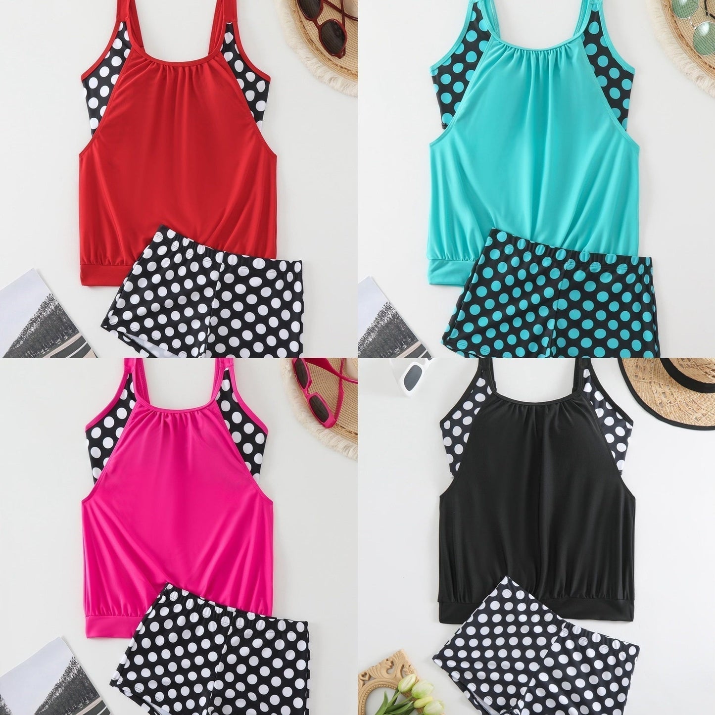 👙Γυναικείο μαγιό δύο τεμαχίων με πουά✨-GR