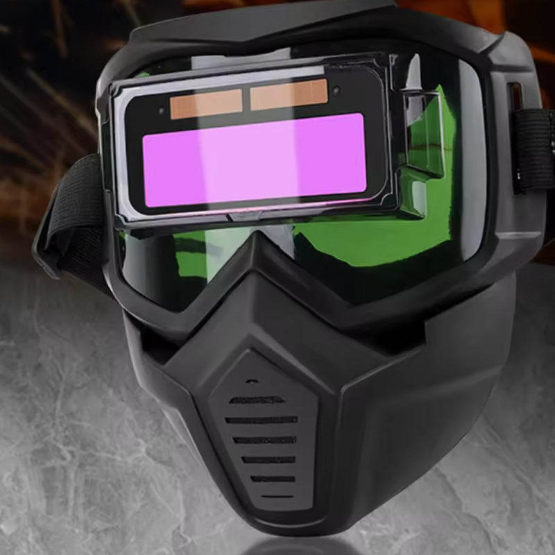 ⚡Μάσκα προστασίας ολόκληρου προσώπου με αυτόματη σκούρωση για συγκόλληση✨-GR