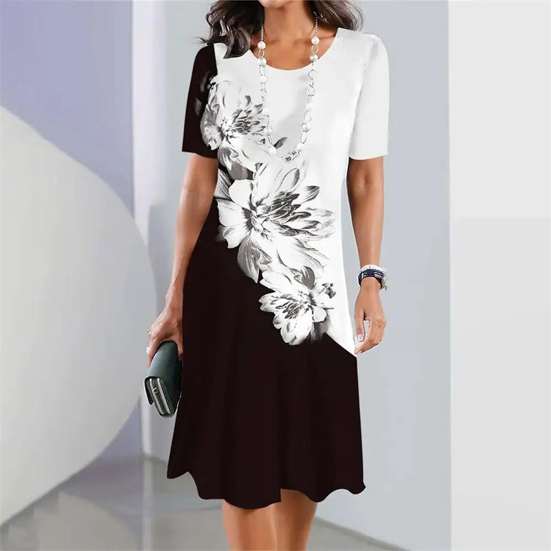 Ženska midi obleka A-kroja-SI