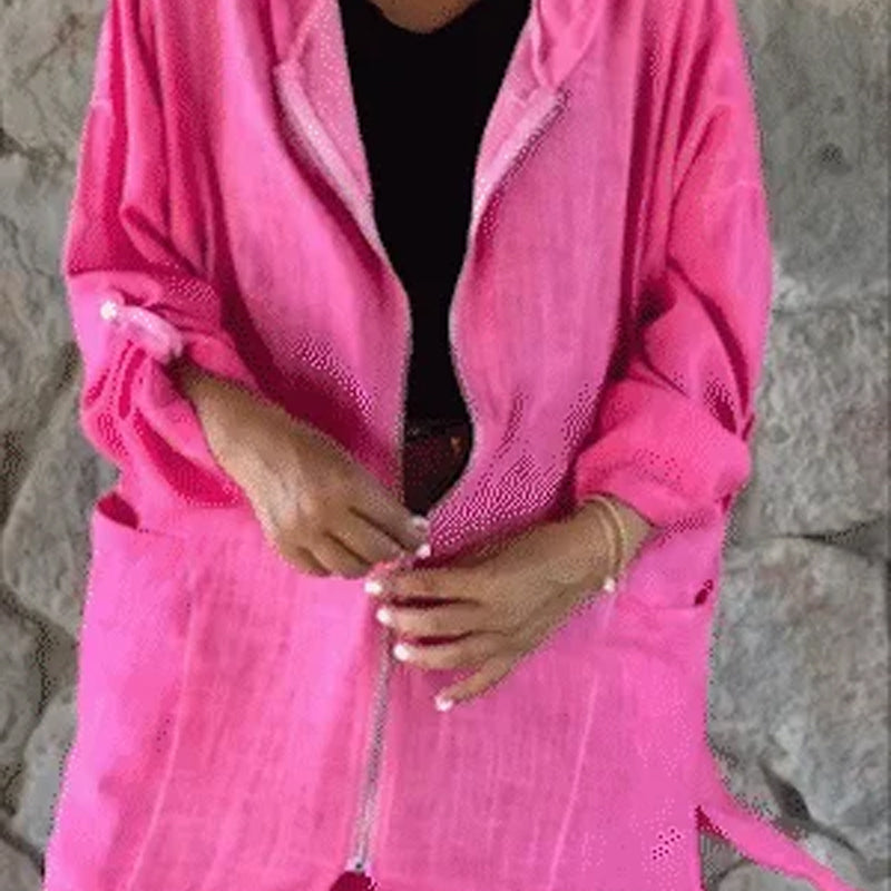 🧥 Lengva moteriška striukė su gobtuvu-LT