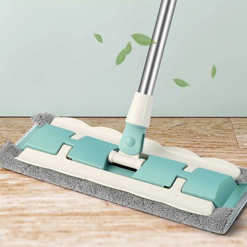 Velik ploščat mop z nerjavečo jekleno palico-GR