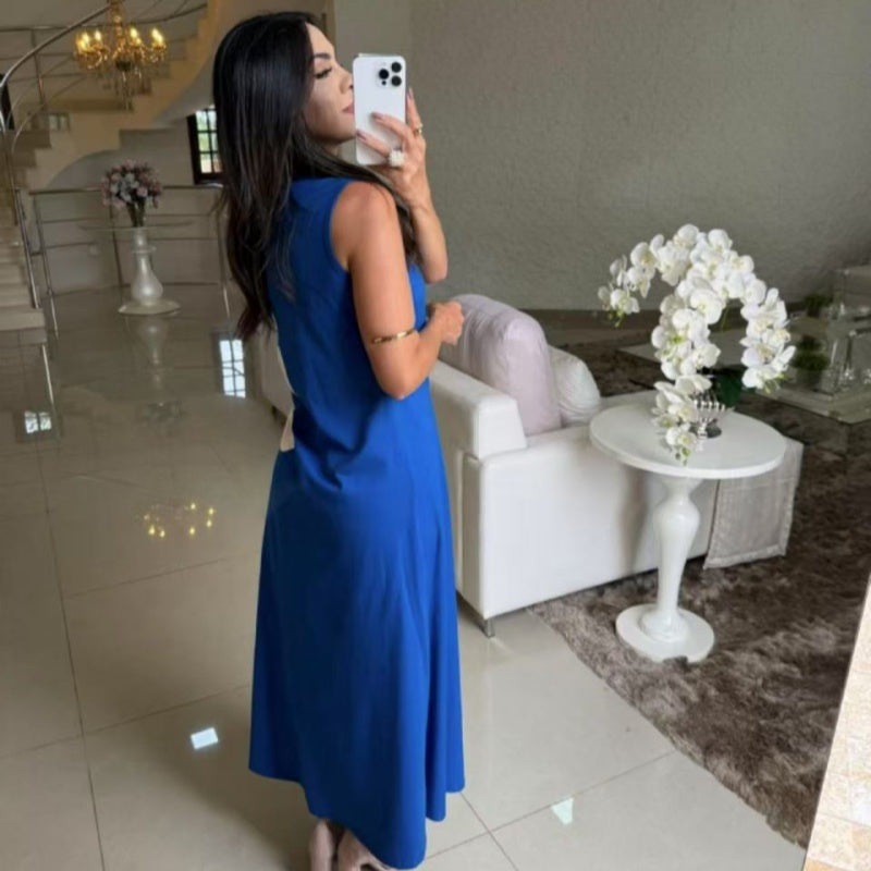 👗 Ženska obleka s cvetličnim potiskom 🌸-SI