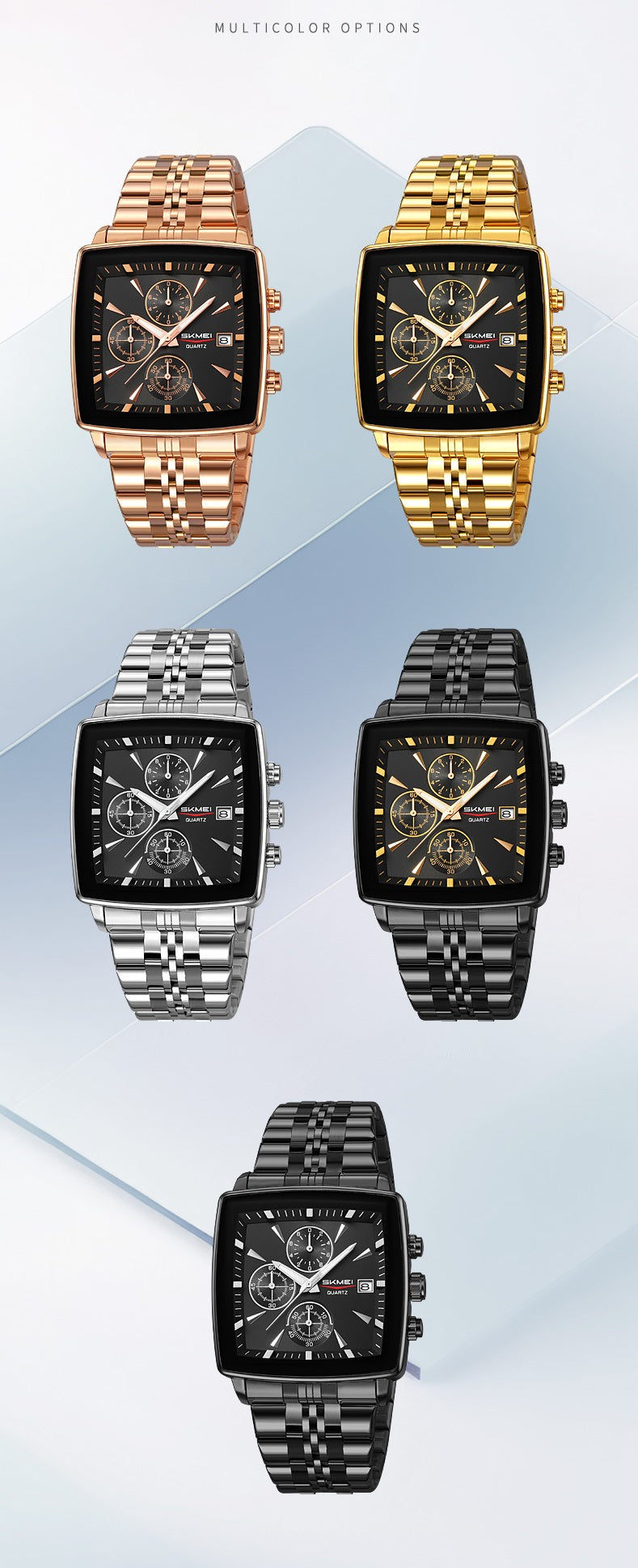 ⌚Πολυλειτουργικό αδιάβροχο ρολόι χαλαζία για άνδρες-GR