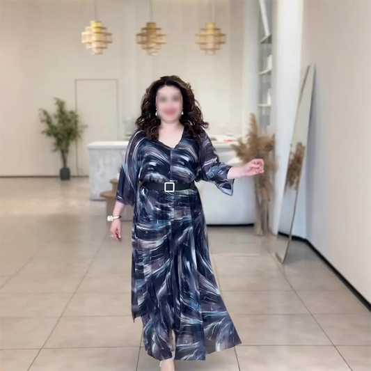 🌸Elegantne ženske obleke su V formos iškirpte-LT