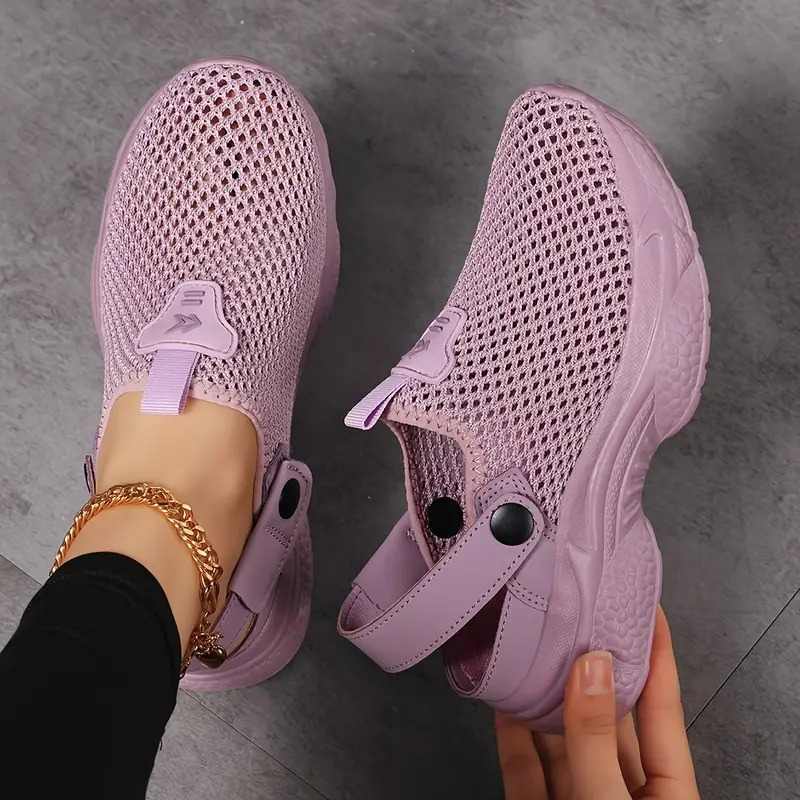 Αναπνεόμενα αθλητικά παπούτσια από πλέγμα για γυναίκες-GR