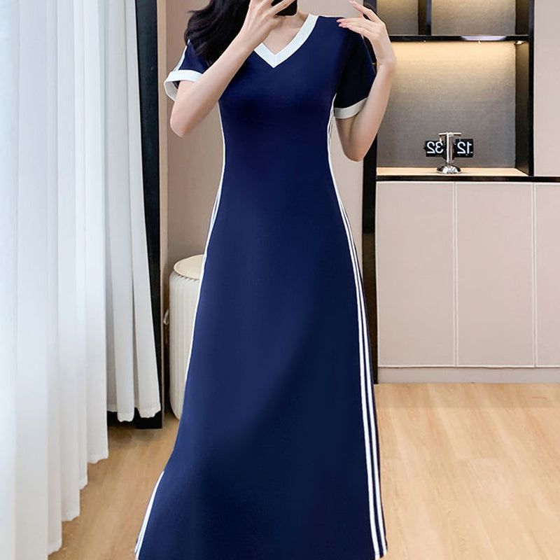 【M-4XL】👗Moteriška laisvalaikio ir prēsita fēlāk V obrazcu iškirpte-LT