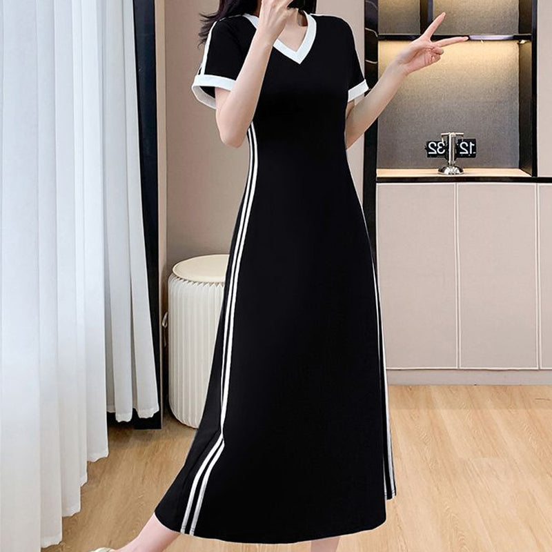 【M-4XL】👗Moteriška laisvalaikio ir prēsita fēlāk V obrazcu iškirpte-LT