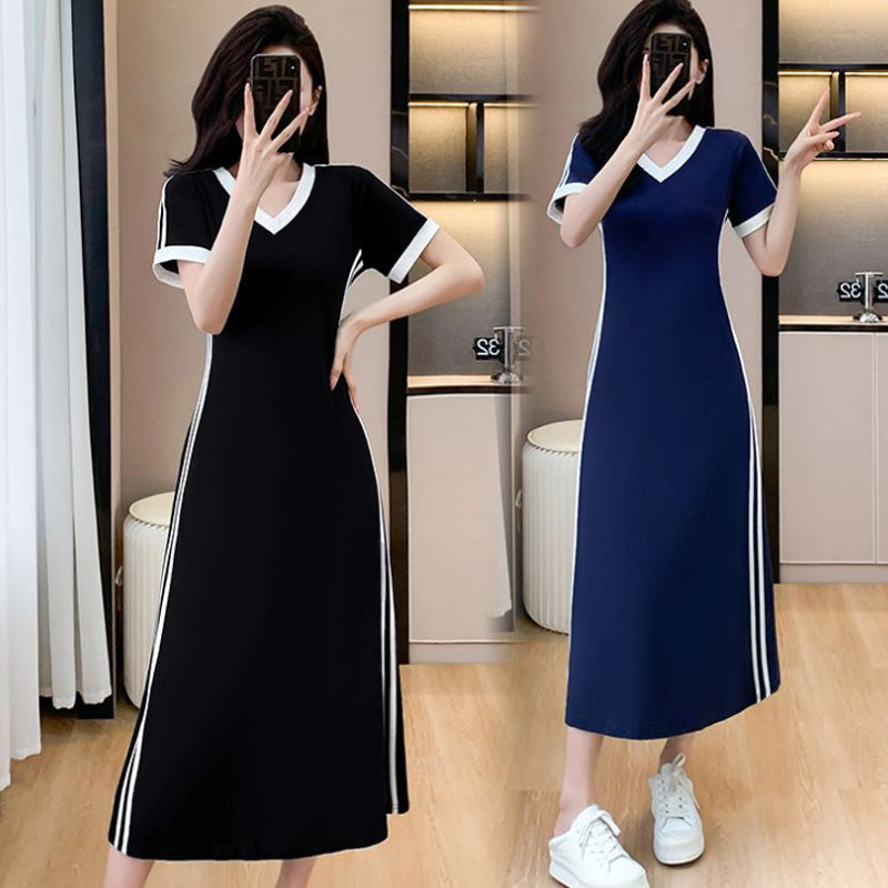 【M-4XL】👗Moteriška laisvalaikio ir prēsita fēlāk V obrazcu iškirpte-LT