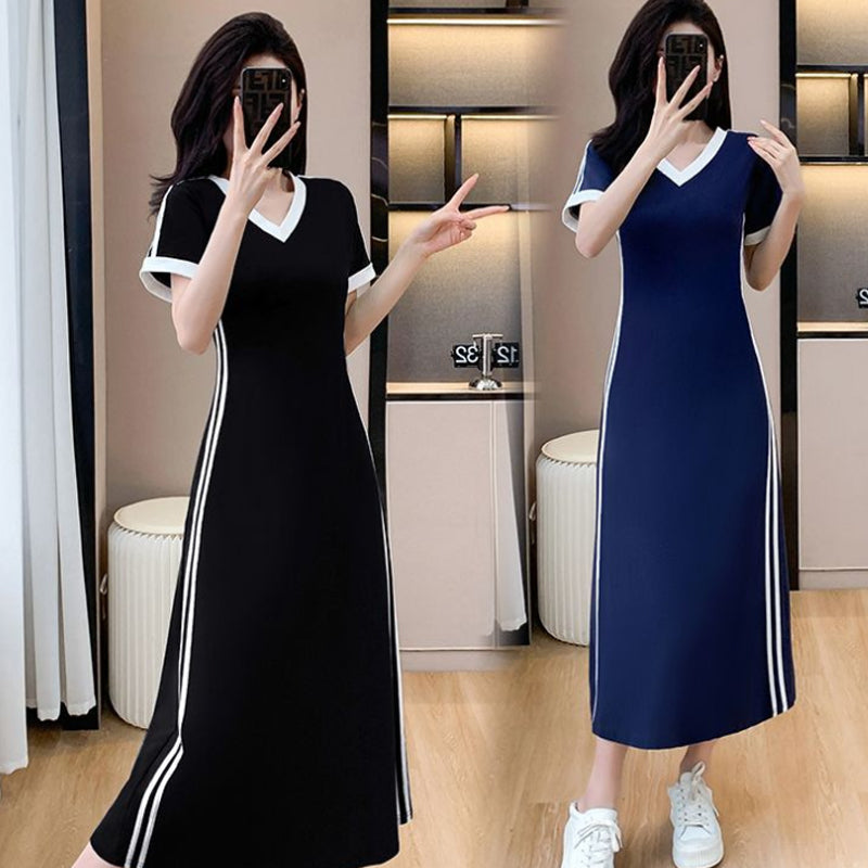 【M-4XL】👗Moteriška laisvalaikio ir prēsita fēlāk V obrazcu iškirpte-LT