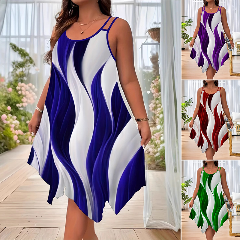 Μοντέρνο γυναικείο μίντι φόρεμα-GR