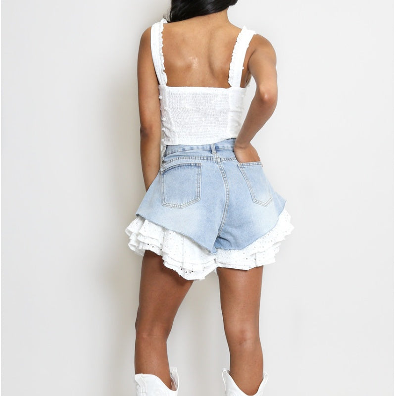 ✨Poletne čipkaste kratke hlače za ženske-SI