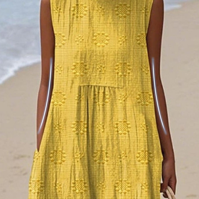 Γυναικείο casual αμάνικο φόρεμα-GR