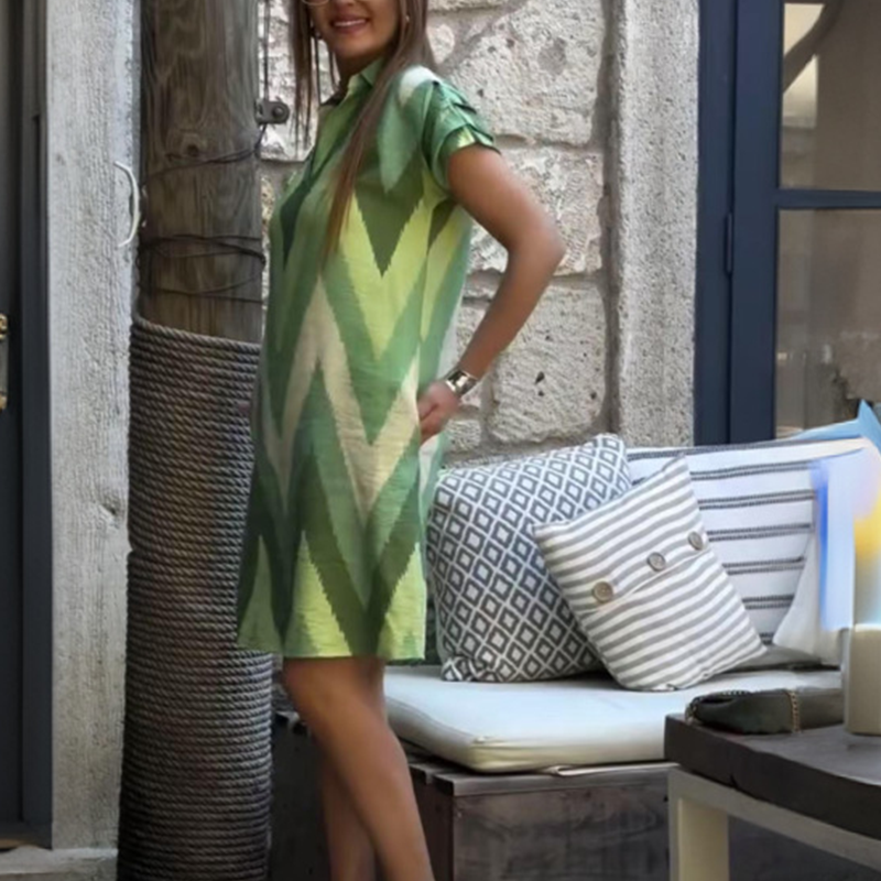 Όμορφα γυναικεία φορέματα με τυπωμένα σχέδια και άνετη εφαρμογή-GR