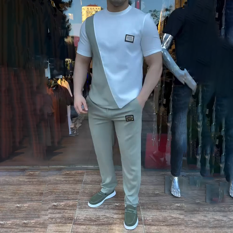 🔥 Ti poletni trendi! 💁‍♀️ Vyriškas palaidinės ir kelnių komplektas kašananai-LT