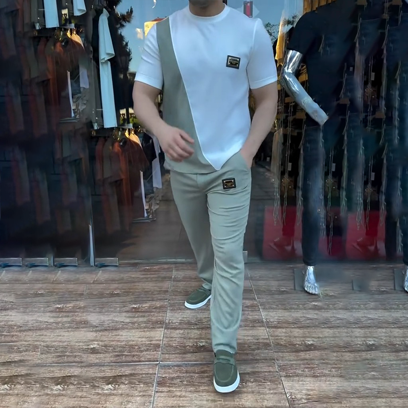 🔥 Ti poletni trendi! 💁‍♀️ Vyriškas palaidinės ir kelnių komplektas kašananai-LT