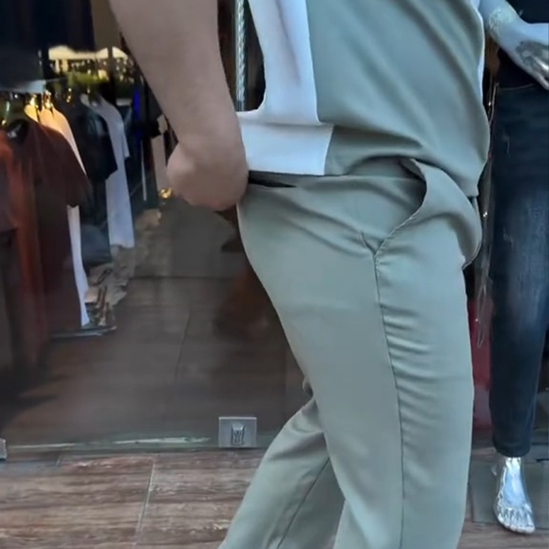 🔥 Ti poletni trendi! 💁‍♀️ Vyriškas palaidinės ir kelnių komplektas kašananai-LT