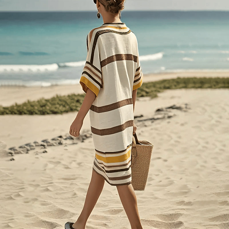 【S-3XL】👗Materiška suha obleka V obliki iškirpte-LT