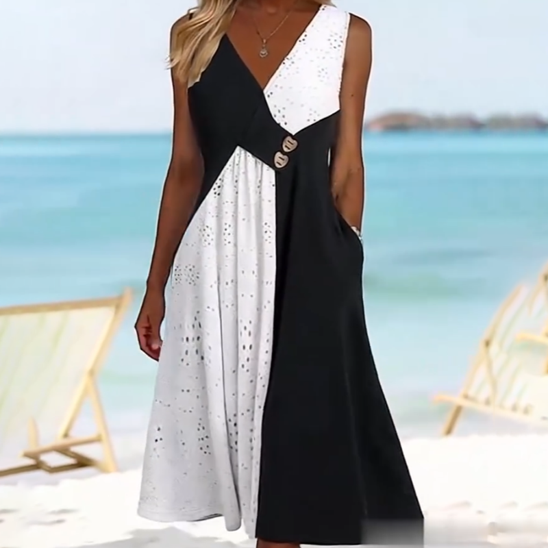 👗 Elegantiški moteriški drabužiai, modernus lopų raštas - LT