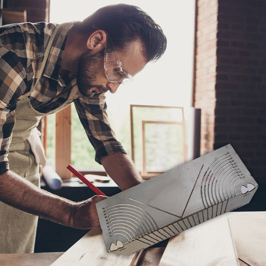 🔥Τετράγωνος χάρακας από ανοξείδωτο ατσάλι για σήμανση γωνιών 90°-GR