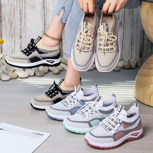 👟Γυναικεία casual παπούτσια για τρέξιμο με κορδόνια-GR