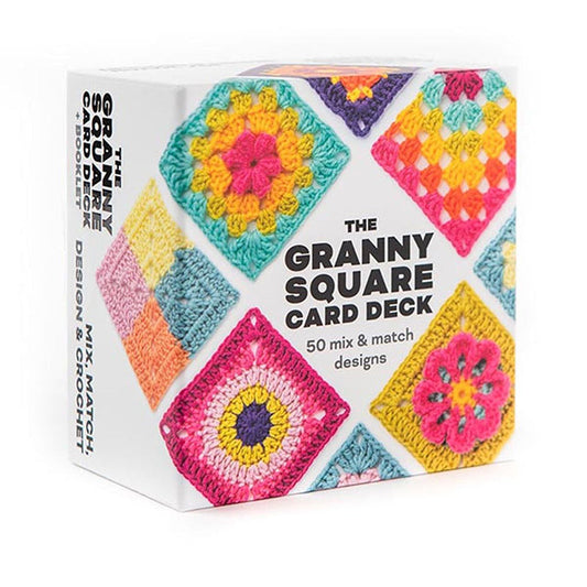 🧶✨Παιχνίδι με κάρτες Granny Square Crochet – 50 σχέδια για συνδυασμό και κατασκευή-GR