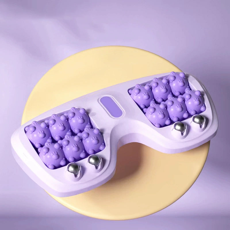 💜🦶 Nešiojamas dvigubas pėdų masažuoklis – atsipalaidavimas bet kur ir bet kada-LT
