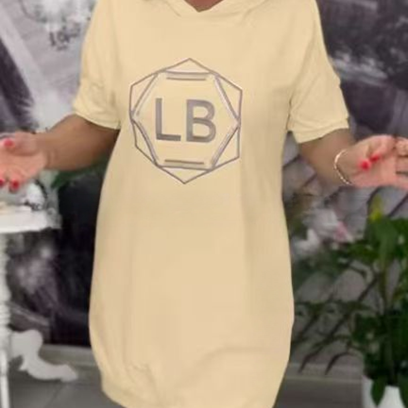 Φούτερ oversized με τύπωμα γραμμάτων-GR