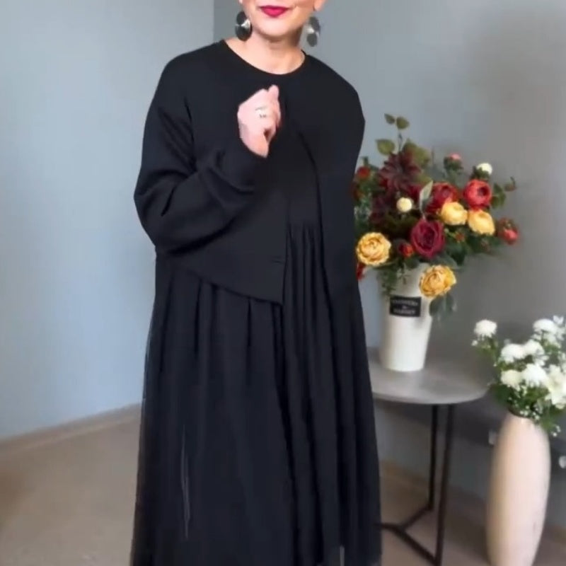 Φόρεμα με μακριά μανίκια για γυναίκες-GR