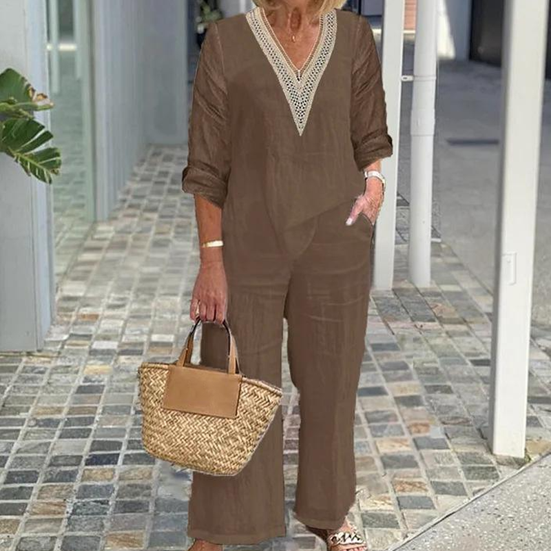 【S-3XL】✨Γυναικείο φαρδύ τοπ με V λαιμόκοψη-GR