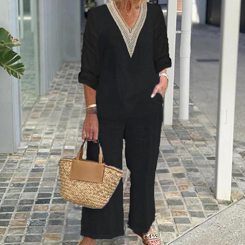 【S-3XL】✨Γυναικείο φαρδύ τοπ με V λαιμόκοψη-GR