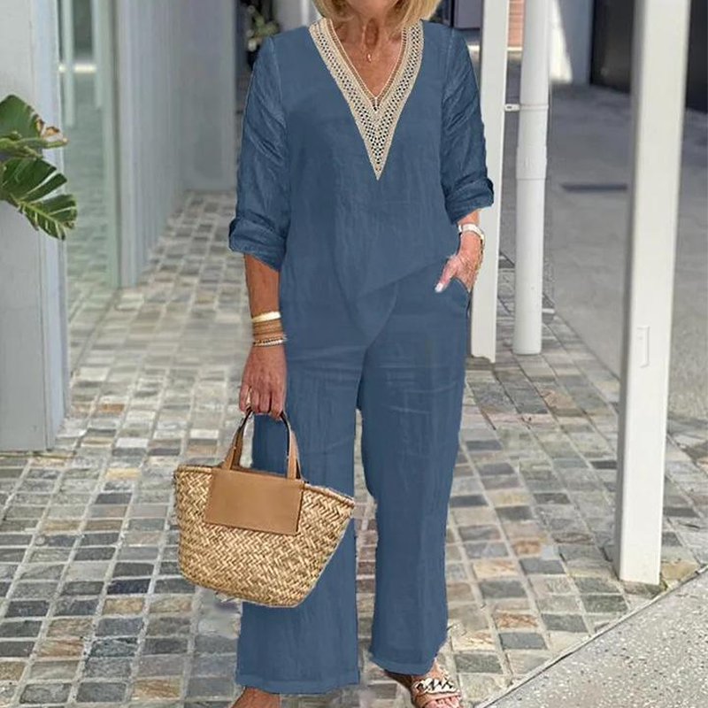 【S-3XL】✨Γυναικείο φαρδύ τοπ με V λαιμόκοψη-GR