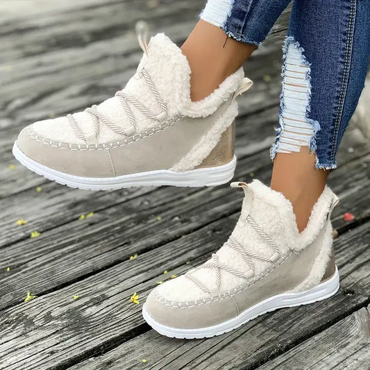 Γυναικείες άνετες μπότες μέχρι τη μέση της γάμπας-GR