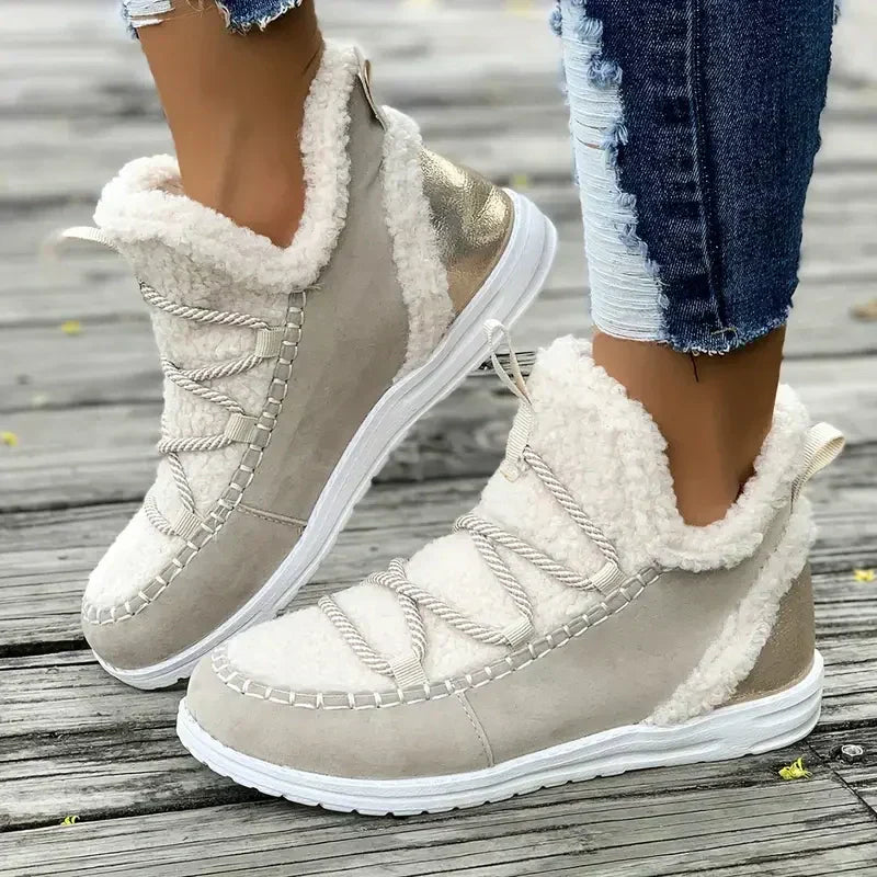 Γυναικείες άνετες μπότες μέχρι τη μέση της γάμπας-GR