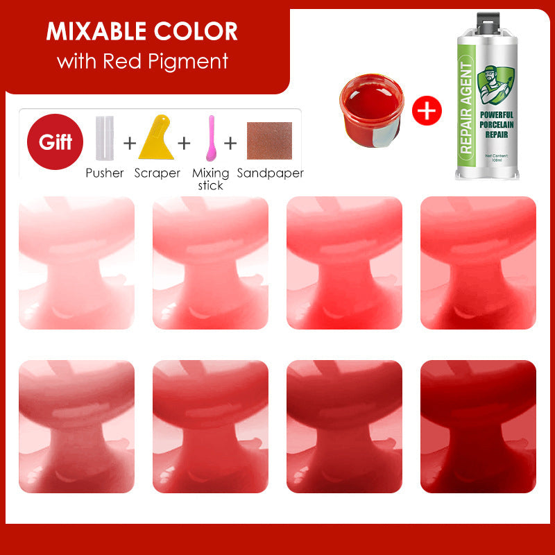 Ισχυρό κιτ επισκευής πορσελάνης - Διπλός σωλήνας-GR