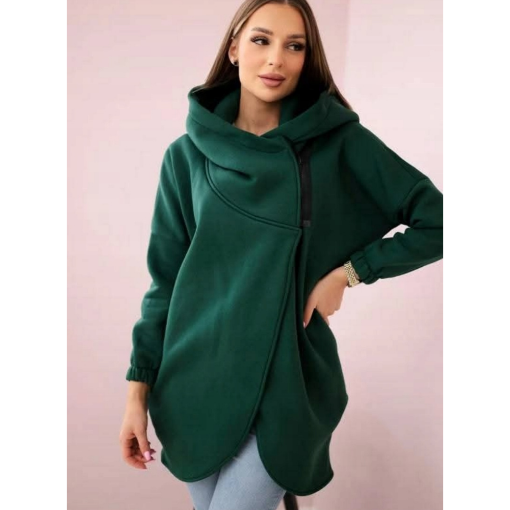 😍 (S-4XL) 🌼 Γυναικείο oversized χοντρό φούτερ με κουκούλα-GR