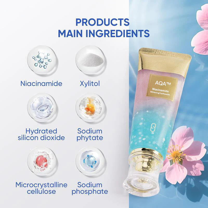 💖Λευκαντική οδοντόκρεμα με νιασιναμίδη🦷Δόντια σαν μαργαριτάρια🦷-GR