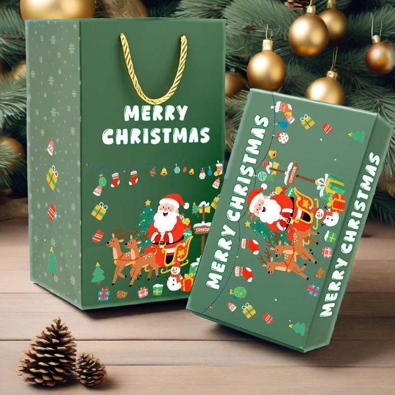 🎅 Μοναδικό πτυσσόμενο χριστουγεννιάτικο κουτί δώρου🎄✨-GR