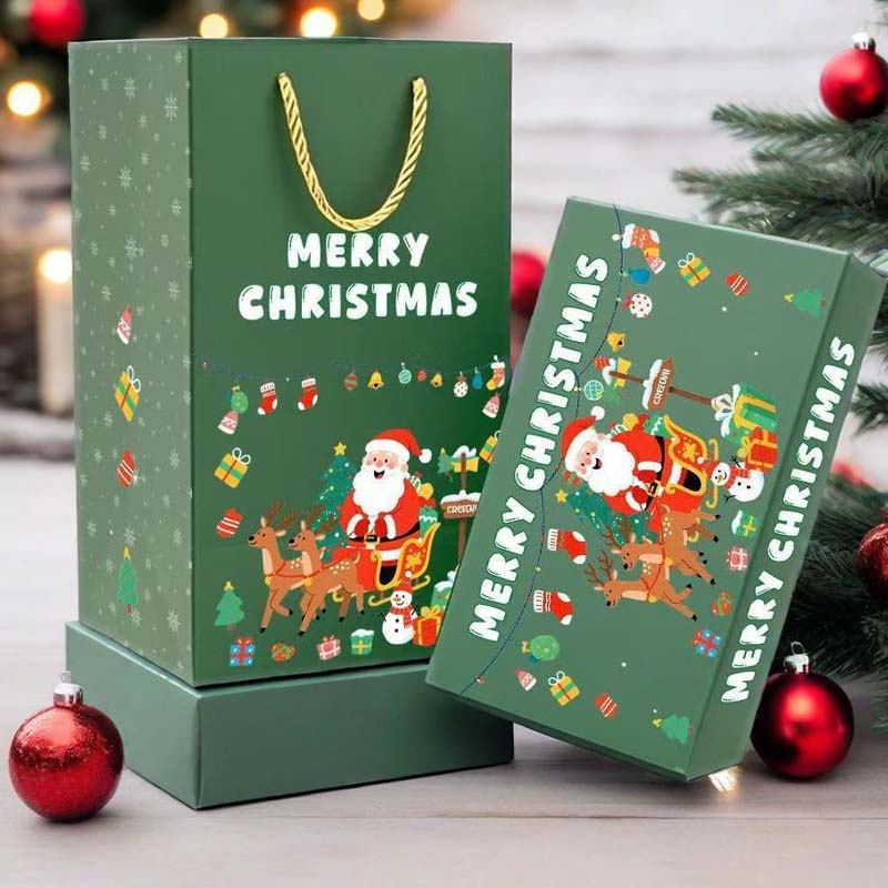 🎅 Μοναδικό πτυσσόμενο χριστουγεννιάτικο κουτί δώρου🎄✨-GR