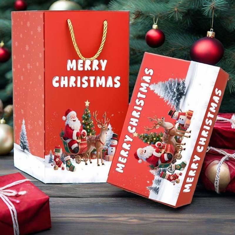🎅 Μοναδικό πτυσσόμενο χριστουγεννιάτικο κουτί δώρου🎄✨-GR