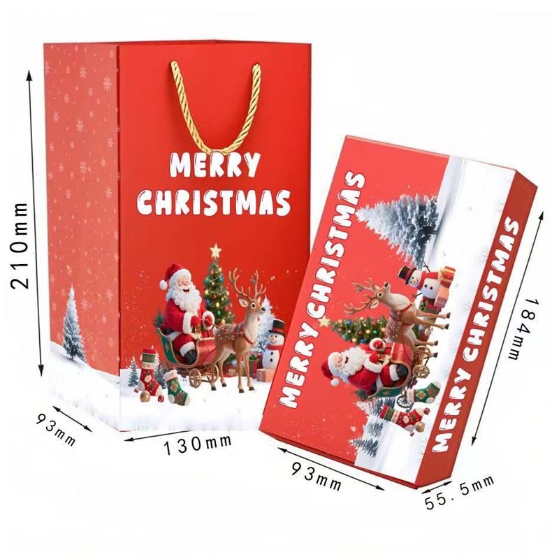 🎅 Μοναδικό πτυσσόμενο χριστουγεννιάτικο κουτί δώρου🎄✨-GR
