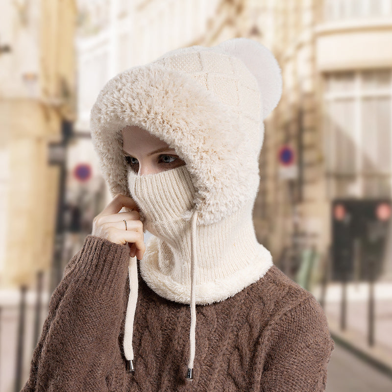🔥Gorro tipo jersey 3 en 1 cálido para mujer-ES