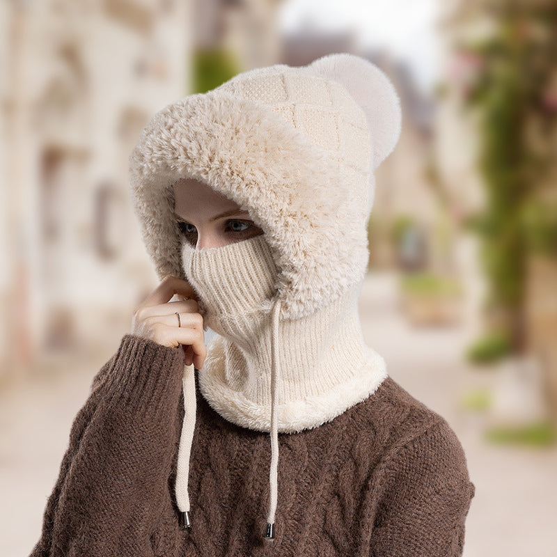 🔥Gorro tipo jersey 3 en 1 cálido para mujer-ES
