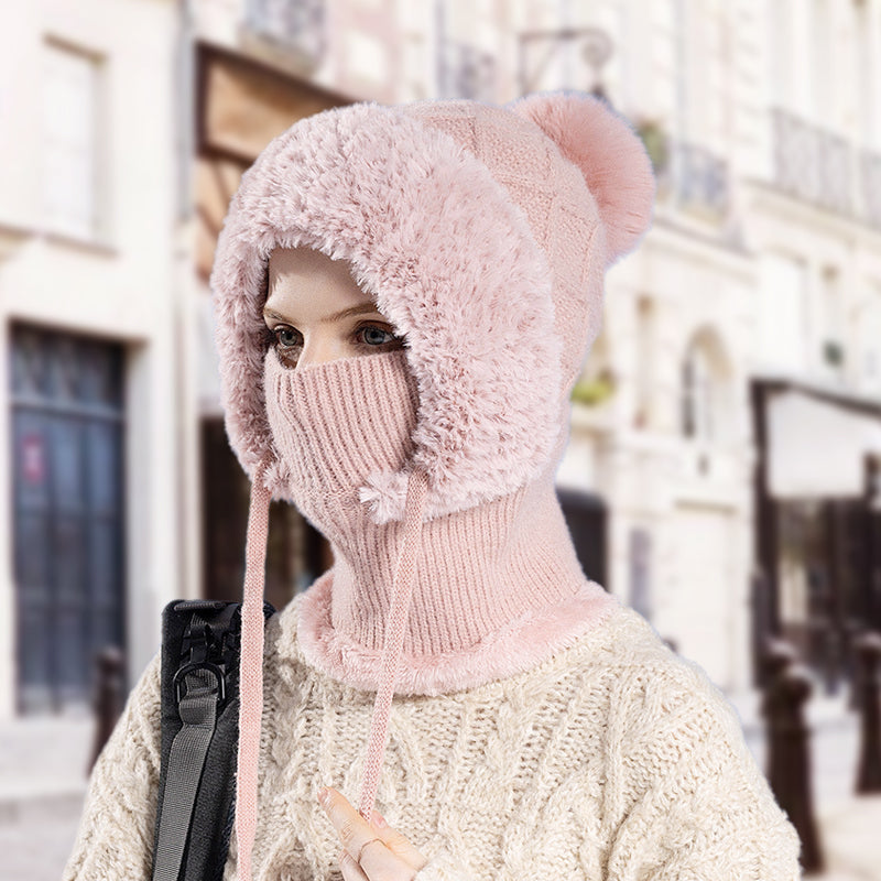 🔥Gorro tipo jersey 3 en 1 cálido para mujer-ES