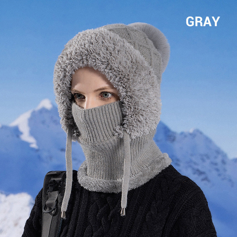 🔥Gorro tipo jersey 3 en 1 cálido para mujer-ES