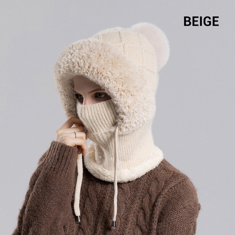 🔥Gorro tipo jersey 3 en 1 cálido para mujer-ES